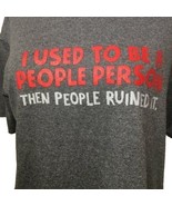 Novelty Attitude Short Sleeve Tee Shirt Unisex Medium Gray - $323.11 MXN