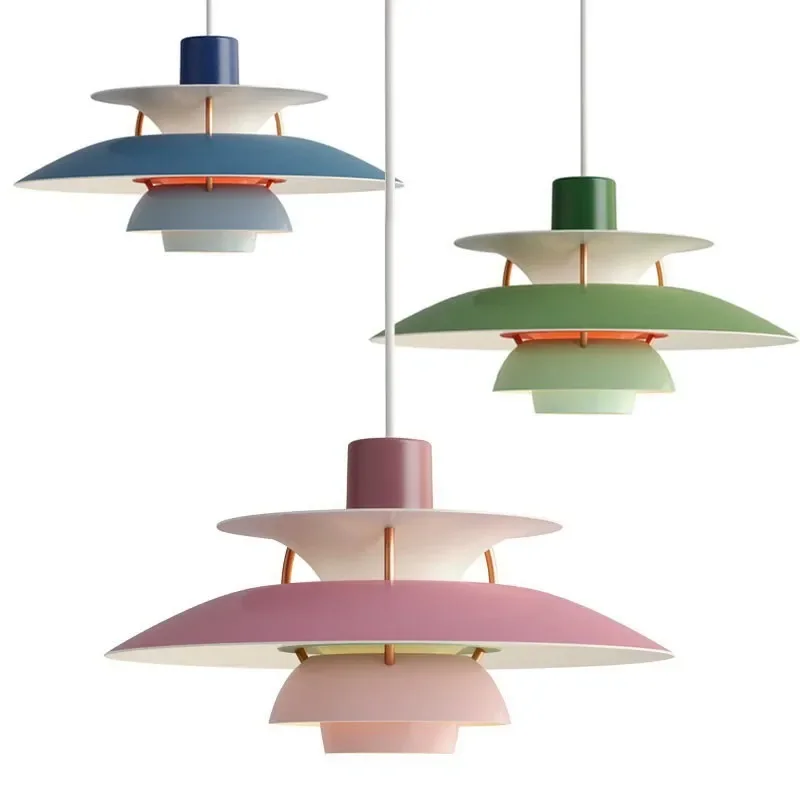 Nordic Multicolour Pendant Light for Dinning Room Table Danish Aluminum ... - $122.08+