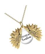 You Are My Sunshine Engraved Necklace Inspirational - £43.31 GBP