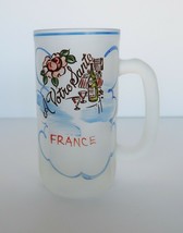 Vtg Beer Mug Frosted Glass France A Votre Sante Possibly Gay Fad Hazel A... - $285.35 MXN