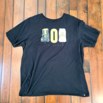 NIKE AIR JORDAN Men&#39;s Size XXL T-Shirt Black LAS VEGAS 702 Area Code - $19.75
