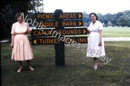 1962 Turkey Run State Park Sign Parke County IN Ektachrome 35mm Slide - £3.09 GBP