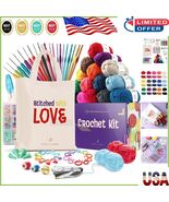 All-Inclusive Crochet Set for Beginners - Tote, Yarn &amp; Comprehensive Acc... - $1,105.91 MXN