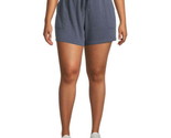 Terra and Sky Women&#39;s Plus Pull-On Knit Shorts Slate Grey Size 3X (24W-26W) - £13.22 GBP