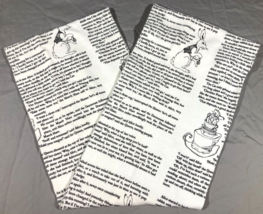 STORIARTS Alice In Wonderland SCARF Wrap Literary Infinity Book Text RABBIT - £11.62 GBP