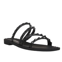 Steve Madden Womens  Size 5.5/36 Skyler Black Studded Strappy Slide Sandals - £11.96 GBP