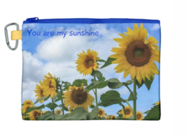 Hawaiian Cosmetic Bag &quot;Sunshine Sunflower&quot; by @Shannonjamminphotos - £23.98 GBP