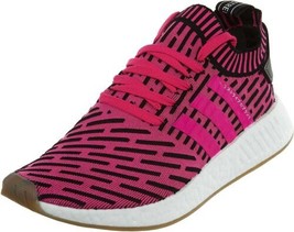 adidas Mens NMD R2 Primeknit Athletic Shoe Size:7 Color:Shock Pink/Black - £150.31 GBP