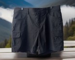 Eddie Bauer Trail Shorts Womens Plus Size 14 Black Cargo 6 in Inseam Qui... - £11.00 GBP