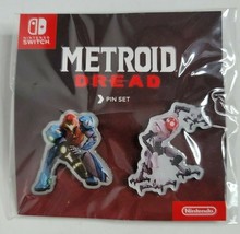 Metroid Dread Limited Bonus Souvenir Lapel Pin Set Nintendo Switch EMMI ... - £15.73 GBP