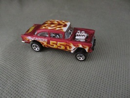 Hot Wheels 1955 Chevy Bel Air Gasser HW Flames Die cast made 2015 cars  - $8.00