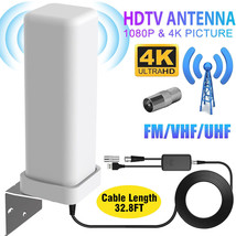 6000Miles HDTV 1080P Outdoor HD 4K Digital TV Antenna 360 Signal Amplifi... - $42.99