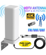 6000Miles HDTV 1080P Outdoor HD 4K Digital TV Antenna 360 Signal Amplifi... - £32.38 GBP