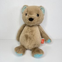 B Softies Teddy Bear Plush Brown Blue Paws 2019 Soft Stuffed Animal Toy 11&quot; - £7.88 GBP