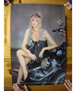 Debbie Gibson Poster Promo Biker Chick Motorcycle - $378.20 CAD