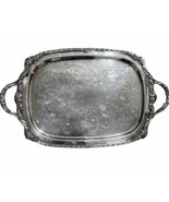 Vintage Heritage 1847 Rogers Bros IS Serving Tray Silver Plate #9496 25x14 - £25.76 GBP