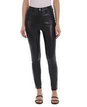 Avec Les Filles Women&#39;s Faux Leather Skinny Pants Size Small Black B4HP - £40.26 GBP