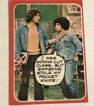 Welcome Back Kotter Trading Card 1976 #51 John Travolta Robert Hegyes - £1.98 GBP