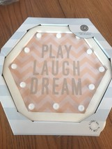 Play Laugh Dream Light-up Plaque 10in X 11 1/2in Ships N 24h - £29.50 GBP