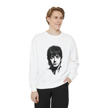 Unisex Garment-Dyed Sweatshirt: Timeless Style Meets Comfort in Black and White  - £37.72 GBP+