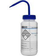 Wash Bottle for Deionized Water, 500Ml - Labeled with Coded Chemical &amp; S... - $307.19 MXN