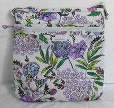 Vera Bradley Women Purse Bag Lighten Up Slim Crossbody Lavender Botanical - £57.35 GBP