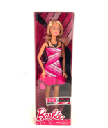 Barbie Doll Pink And Fabulous Look 2 collection 3 Pink Stripped Dress New - £11.18 GBP