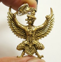 Garuda Eagle Phaya Krut Raise Victory Flag Amulet Success Win Protection Pendant - £23.04 GBP