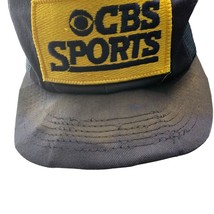 Vintage Mesh CBS Sports Adult Hat Cap One Size Blue Snap Back - $4.55
