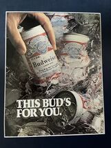 Budweiser Bud Light Beer Advertising Metal  Sign 8x12in  Vintage Frogs S... - $24.74