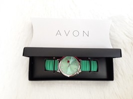 AVON Counting Critters Silicone Watch &quot;GREEN&quot; (Quartz movement, Stretch ... - £11.90 GBP