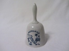 The Bahamas Souvenir Island Merchants Ceramic Art Glass Bell - £5.42 GBP
