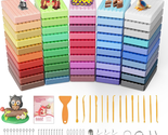Polymer Clay Kits 50 Metallic and Glitter Colors, Modeling Clay Oven Bak... - $32.96