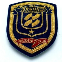 Vintage 1953 Fergason Enterprises Inc President&#39;s Club Gold Embroidered ... - £61.32 GBP