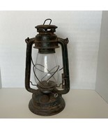 Kissan 72 Vintage Kerosene Lantern Oil Lamp 12 1/4 inches tall Worn Gree... - £61.95 GBP