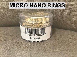 1000 PCS COPPER SILICONE LINED MICRO NANO RINGS FOR I TIP EXTENSIONS &#39;BL... - £20.29 GBP