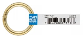 National Hardware N890-026 1-1/4 in. Brass Plated Ring Connectors - 1 pc. - $277.08 MXN
