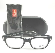 New RAY-BAN Rb 5388 2034 Jeffrey Black On Clear Authentc Eyeglasses Frame 51-20 - $109.86