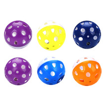  6pcs Toys for Cats Ball with Bell Ring Playing Chew Rattle Scratch Plas... - $4.49