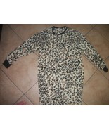 womens 1 piece pajama animal print french jenny brand size large - $27.10 CAD