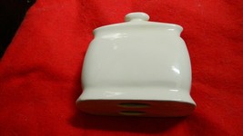 Corelle Ivory Ceramic Napkin Holder Gently Used Free Usa Shipping - £14.63 GBP