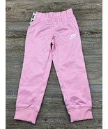 Nike Youth Girls Pink Athletic Pants Spell-Out Down The Sides ~Small 4/5... - £11.65 GBP