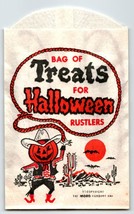 Trick Or Treat Halloween Candy Goodie Bag For Rustlers JOL Pumpkin Head Man Bats - £9.34 GBP