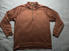 Nike Dri Fit Pullover 1/4 Zip Men’s Size XXL 2XL Maroon Long Sleeve Trai... - $20.00