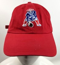 New England Patriots Red Hat Cap Adjustable NFL Team Apparel - £7.58 GBP