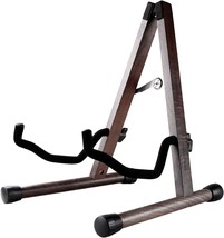 A-Frame Folding Bass Guitar Display Stand, Solid Wood Acoustic, And Ukulele. - £31.94 GBP