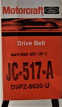 Motorcraft JC-517-A Accessory Drive Belt - 0.53&quot; X 51.50&quot; - 36 Degree NOS - £10.05 GBP