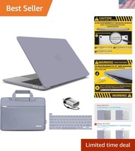 Lavender Gray Hard Shell Case for 2025-2016 MacBook Pro 13&quot; with Sleeve ... - £39.92 GBP