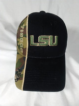 Official NCAA Licensed LSU Tigers Black &amp; Camo Hat Strap Back - £9.70 GBP