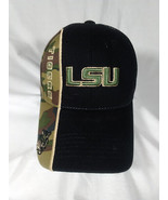 Official NCAA Licensed LSU Tigers Black &amp; Camo Hat Strap Back - £9.52 GBP